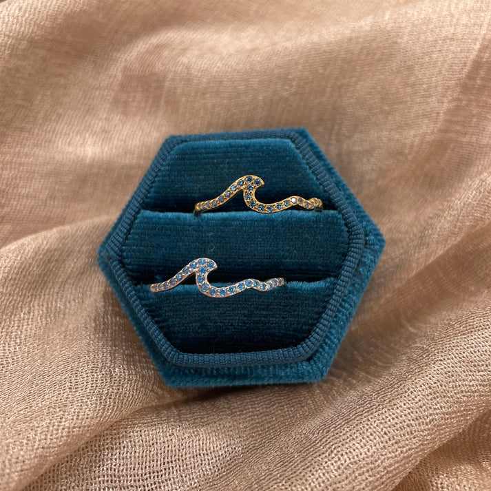 Blue Wave 925 Sterling Silver Ring