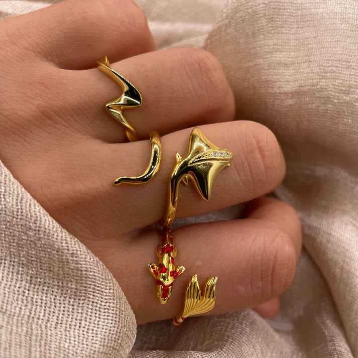 Big Manta Ray 925 Sterling Silver Ring