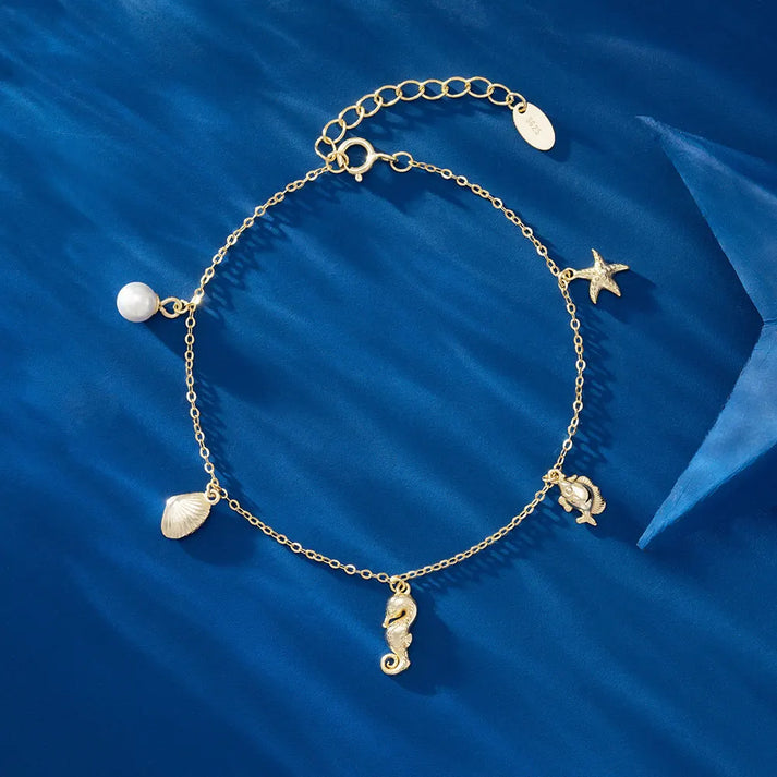 Ocean Charm 925 Sterling Silver Braceletch