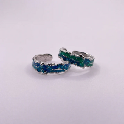 Ocean Edge Wave 925 Sterling Silver Ring
